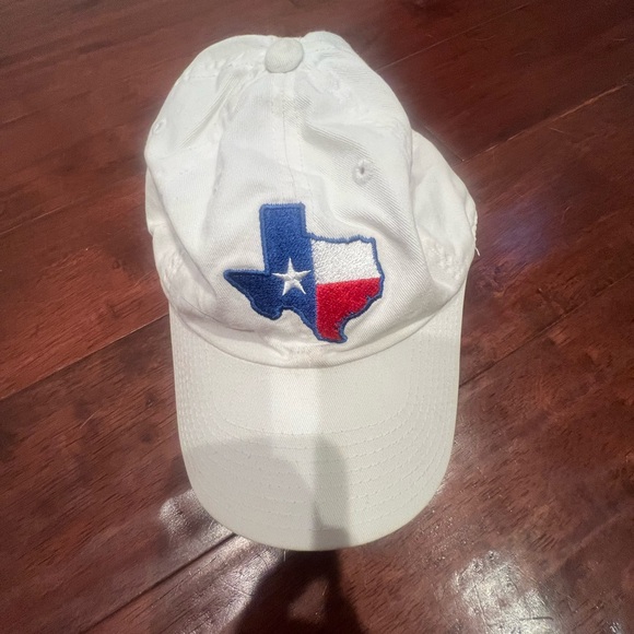 American Needle Other - White Baseball Cap with Texas Flag Embroidery